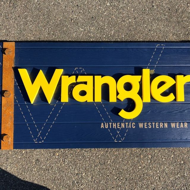 Wrangler Rustic Sign