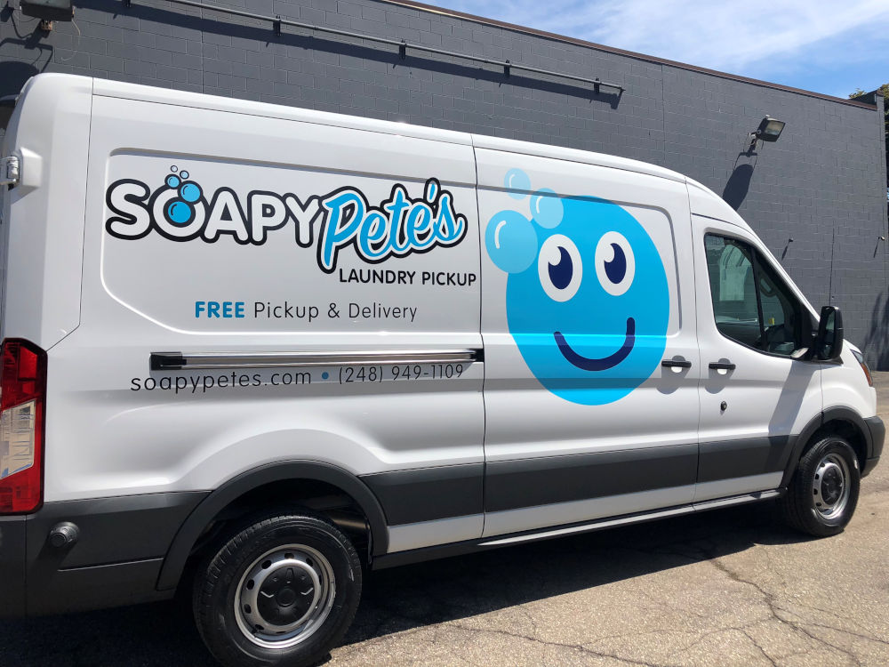 Vehicle Wrap - Soapy Pete's Laundry Van