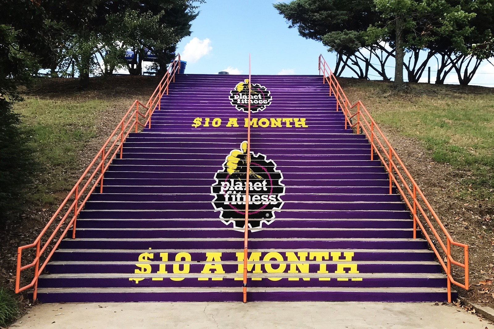 Get outdoors , Planet Fitness Stairs and Event Displays