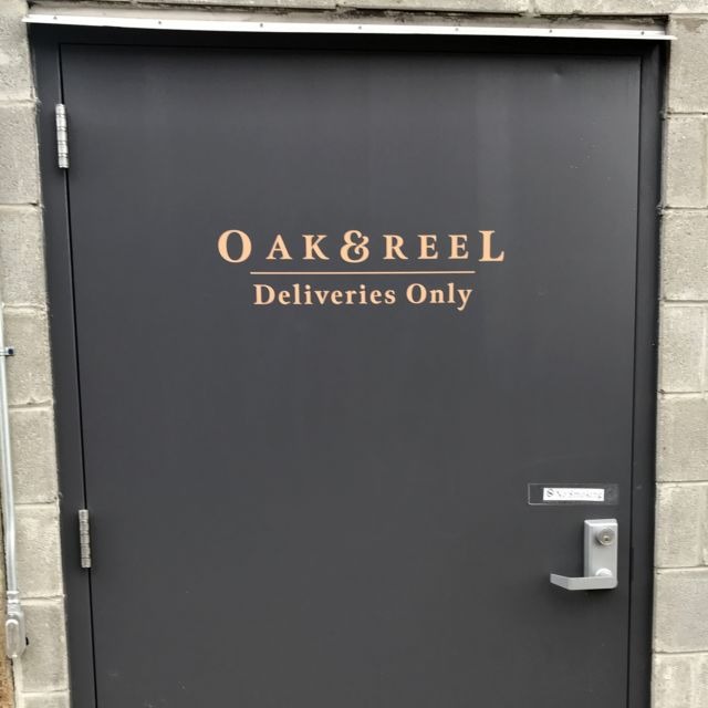 Restaurant Door Graphic - Oak and Reel