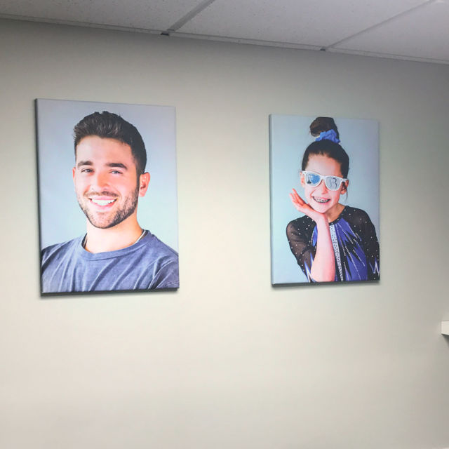 Smiling Wall Portraits for Dentist Office