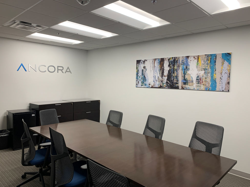 Ancora Dimensional Name and Fabric Frame