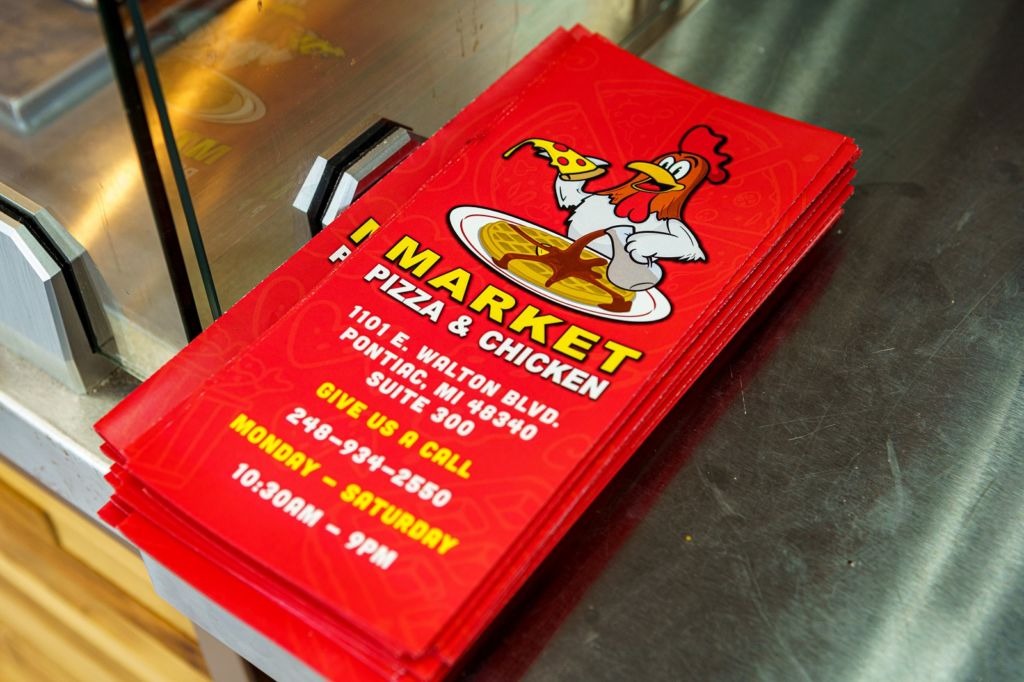Market Pizza and Chicken - Menu Design and Print