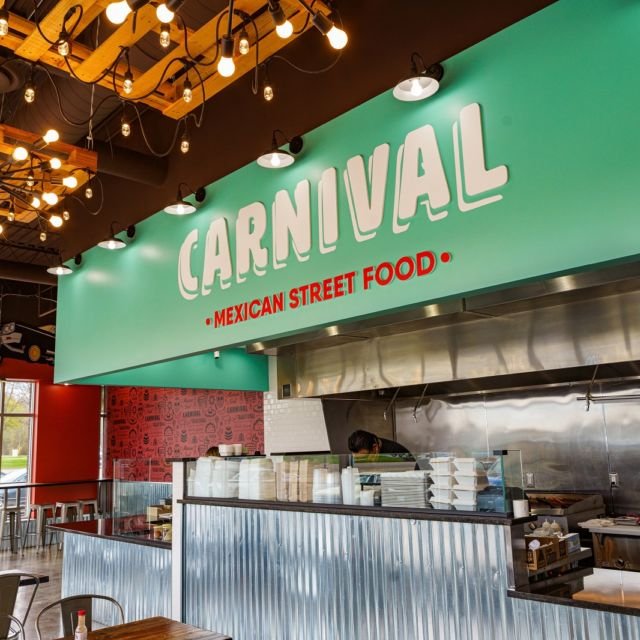 Carnival Mexican Street Food Restaurant Interior Graphic Design