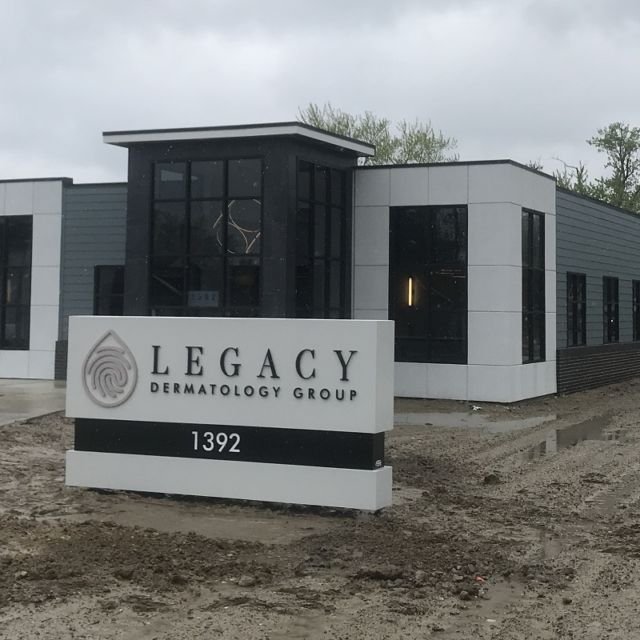 Legacy Dermatology Stone Outdoor Sign