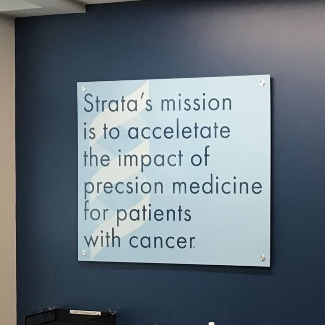 Strata Oncology Mission Statement Wall Art