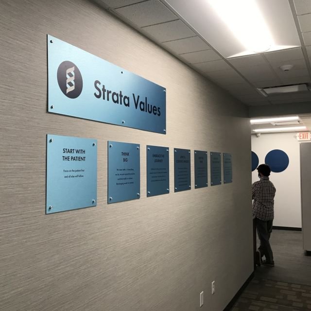 Strata Values Wall Display