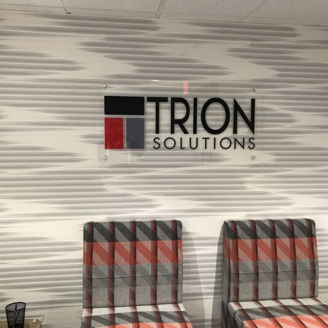 Trion Solutions - Pattern and Logo Wall
