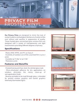 Privacy Film Spec Sheet