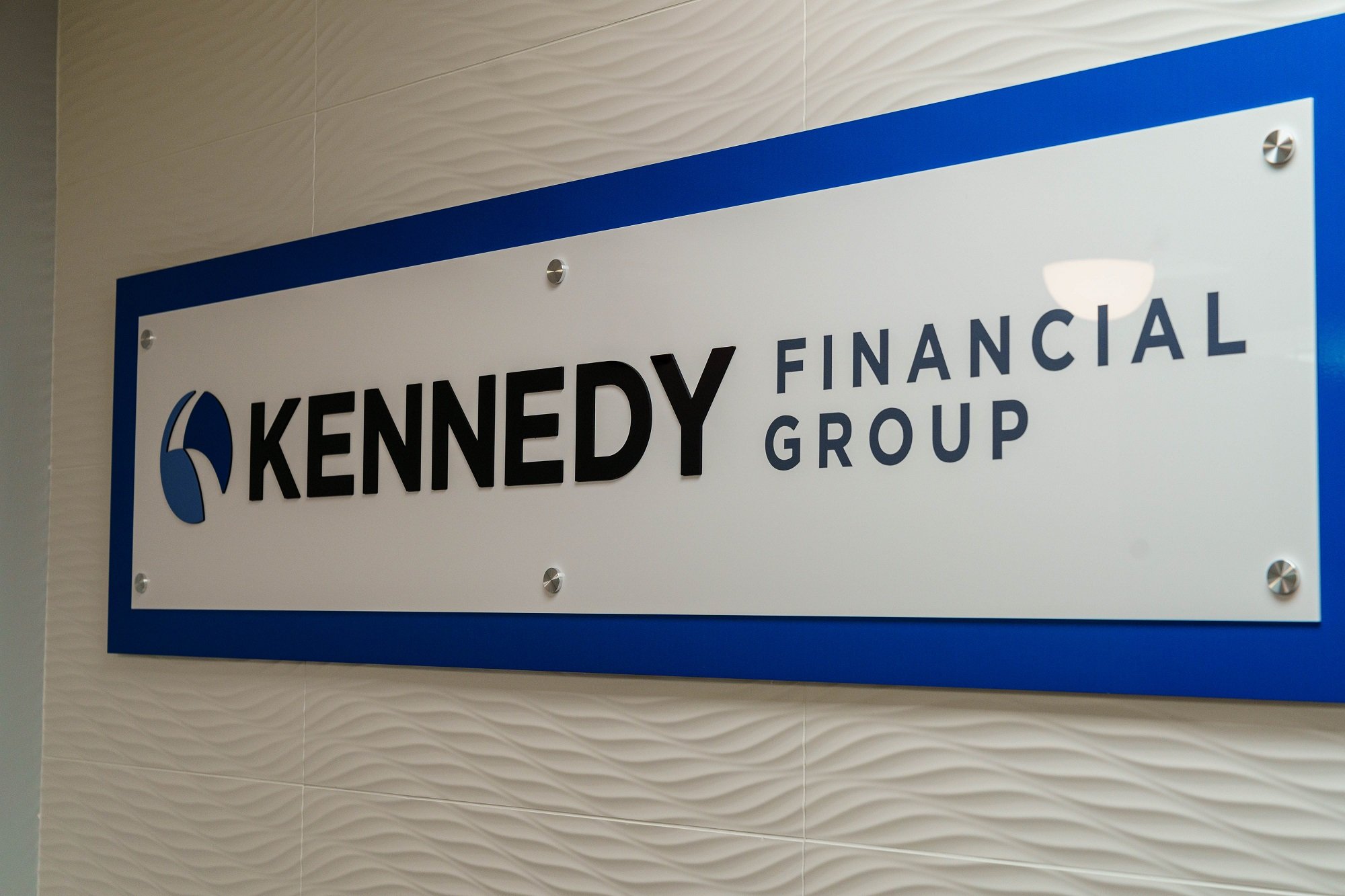 Kennedy Financial Group Interior Dimensional Sign
