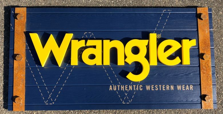 Wrangler Dimensional Sign