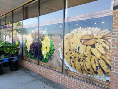 Grocery Store Large Format Window Graphics - Johnny Pomodoros