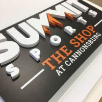 Summit Sports Dimensional Sign