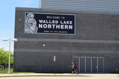 Large Format Exterior Framed School Banner - Welcome to Walled Lake Northern
