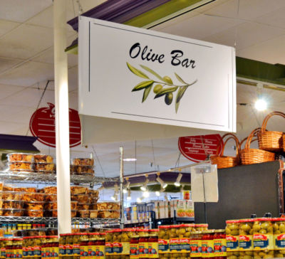 Wayfinding Graphics - Johnny Pomodoros Grocery