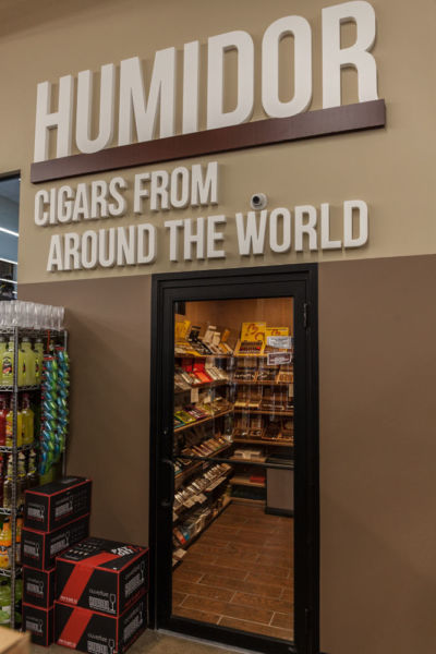 Grocery Store Humidor Signage - Cigars from Around the World