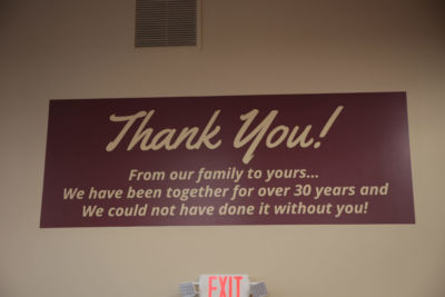 Grocery Store Thank You Wall Graphic