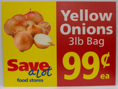 Grocery Pricing Sign - Save a Lot Food Stores