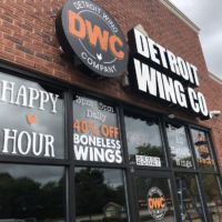 Detroit Wing co Outdoor Sign
