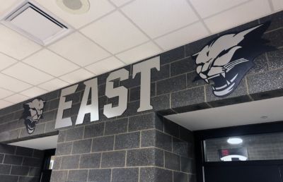 Southlyon East - Metallic Letter installation