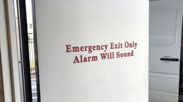 Emergency Exit Graphic Design Example