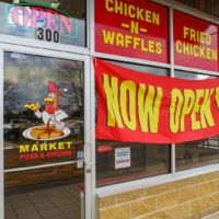 Market Pizza and Chicken - Window Graphics