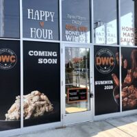 Detroit Wing Company Coming Soon Window Graphics