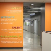 Ideal Contracting - Shapecut Vision Lettering Print and Installation