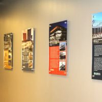 Ideal Contracting - Wall Displays on Standoffs