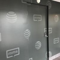 MMS - AT&T Wall Wrap with Logo Pattern