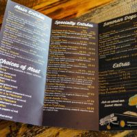 Mexican Street Food Restaurant Menu Print Unfolded