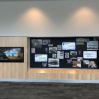 Michigan Credit Union - Company Timeline with Digital Signage