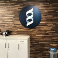 Strata Oncology Dimensional Logo Design and Installation